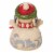 Jim Shore Snoopy Snowman Mini Polyresin Peanuts Christmas 6010326 Perspective: back