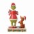 Jim Shore 7.00 Grinch With Christmas Dinner And Max Turkey Platter Dog Perspective: back