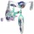 Huffy Disney's Raya Kid's Bike With Training Wheels - Green/Purple - Perspective: back