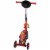 Huffy Disney's Cars Electro-Light 3 Wheeled Scooter - Red Perspective: back