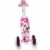 Huffy Disney Minnie Girls' 3-Wheel Scooter with Bin - White/Neon Pink Perspective: back