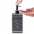 Blue Donuts Grey 4 Piece Paris Bathroom Accessories Set Soap Dispenser Toothbrush Holder Soap Perspective: back