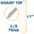 17 inch BBQ Skewers Set of 24, Used for Barbecuing Meat, Stainless Steel Barbeque Accessories Perspective: back