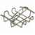 Blue Donuts Satin Nickel Napkin Holder Perspective: back
