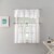 No. 918 Bobbi Geometric Semi-Sheer Valance Curtain Panel - White Perspective: back