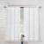 No. 918 Bobbi Tier Curtain - White Perspective: back