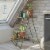Wallflower Plant Stand, Olive Green Perspective: back
