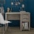Sierra Ridge Levi Single Pedestal Kids’ Desk, Light Walnut Perspective: back