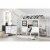 Little Seeds Rowan Valley Forest Twin Loft Bed in Black & White Perspective: back