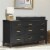 Little Seeds Monarch Hill Hawken Changing Table Topper for Nursery Dresser, Black Perspective: back