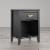Little Seeds Monarch Hill Hawken Nightsatand with Gold Feather Drawer Pull, Black Perspective: back