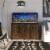Farmington 55 Gallon Aquarium Stand, Rustic Perspective: back