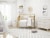 Little Seeds Monarch Hill Poppy Changing Table Topper for Nursery Dresser, Ivory Oak Perspective: back