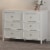 Little Seeds Piper Painted 6 Drawer Dresser with Solid Wood Spindle Feet, White Perspective: back