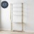 Gwyneth Closet - Vanity, White Faux Marble and Golden Bronze Perspective: back