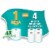 Angel Soft Mega Rolls Bath Tissue Perspective: back