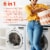 Bounce Pet Hair & Lint Guard Fresh Scent Mega Dryer Sheets Perspective: back