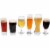 Libbey Craft Brews Assorted Beer Glasses Set Perspective: back