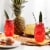 Libbey Tiki Pineapple Glasses, Set of 4 Perspective: back