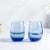 Libbey Classic Blue All-Purpose Stemless Wine Glasses, Set of 6 Perspective: back