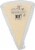 Bel Gioioso Asiago Cheese Wedge Perspective: back