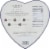 Godiva Goldmark Dark Chocolate Creations Valentine's Day Heart-Shaped Chocolate Candy Tin Perspective: back