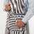 Now Designs Red Stripe Unisex Kitchen Apron with Adjustable Strap Perspective: back