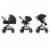 Evenflo Pivot Stroller and Infant Car Seat Travel System, Casual Grey Perspective: back