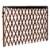 Evenflo Expansion Swing Extra-Wide Farmhouse Gate - Dark Wood Perspective: back