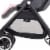 Evenflo 18812337 Gold Otto Self Folding Lightweight Travel Stroller, Opal Pink Perspective: back