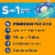 ARM & HAMMER Clean Burst Laundry Detergent 5-in-1 Power Paks Perspective: back