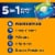 ARM & HAMMER Plus OxiClean Stain Fighters 5-in-1 Fresh Scent Laundry Detergent Power Paks Perspective: back