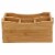 Natural Living Bamboo 4-section Flatware Caddy with Handle Perspective: back
