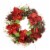 Allstate Peony Floral Artificial Christmas Wreath - 24-Inch, Unlit Perspective: back