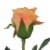 CC Home Furnishings 21 Peach Colored Budding Rose Decorative Artificial Floral Craft Pick Perspective: back