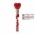 Hershey's Kisses Valentine's Milk Chocolates Filled Heart Cane Perspective: back