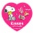 HERSHEY'S KISSES Milk Chocolate Snoopy™ and Friends Valentine Candy Gift Box Perspective: back