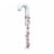 HERSHEY'S KISSES Candy Cane Flavored Christmas Candy Plastic Cane Perspective: back