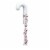HERSHEY'S KISSES Candy Cane Flavored Christmas Candy Plastic Cane Perspective: back