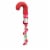 HERSHEY'S KISSES Milk Chocolate Candy Christmas Filled Plastic Cane Perspective: back