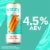 Vizzy Orange Cream Pop Gluten Free Hard Seltzer Perspective: back