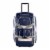 Olympia 22 8-Pocket U Shape Rolling Duffel Bag with Retractable Handle, Navy Perspective: back