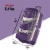 Olympia 22 Inch 8 Pocket Rolling Duffel Bag w/ Retractable Handle, Dark Lavender Perspective: back