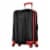 Olympia Apache Expandable Carry On 4 Wheel Spinner Luggage Suitcase - Red Perspective: back