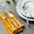 Zwilling J.A. Henckels Bellasera Flatware Set Perspective: back