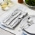 ZWILLING Angelico 20-Piece 18/10 Stainless Steel Flatware Set, Silver Perspective: back