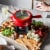 ZWILLING 8-in Fondue Pot Set with 6 Forks, For Chocolate, Caramel, Cheese, Sauces and More Perspective: back