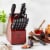 HENCKELS Dynamic 12-pc Knife Block Set - Acacia Perspective: back