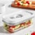 ZWILLING Fresh & Save Glass Airtight Food Storage Container, Meal Prep Container - Small Perspective: back