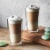 Henckels Cafe Roma 2-pc Double-Wall Glassware 11.8oz. Latte Glass Set Perspective: back